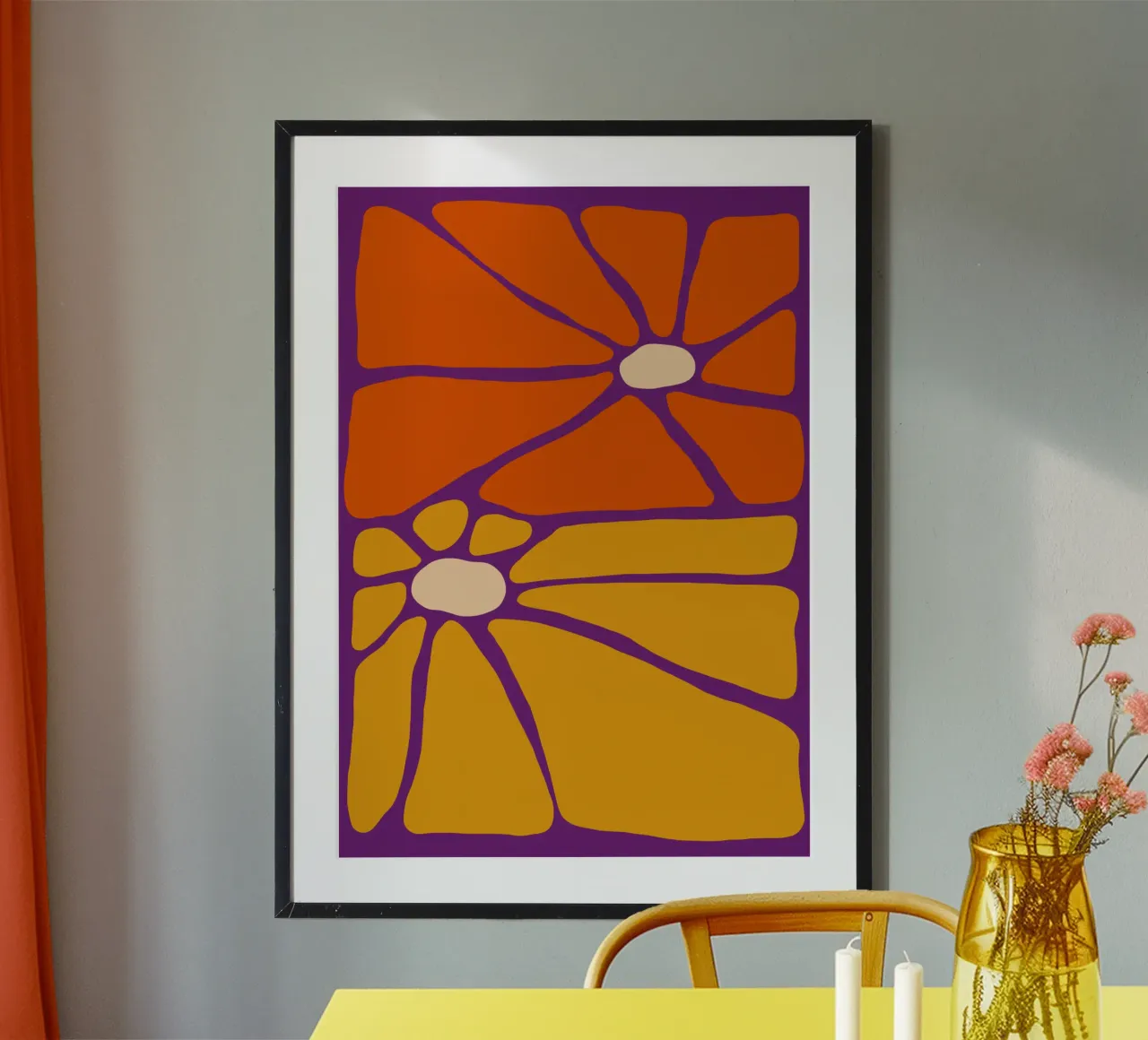 Sunburst Bloom poster da TijanaArtStudio88