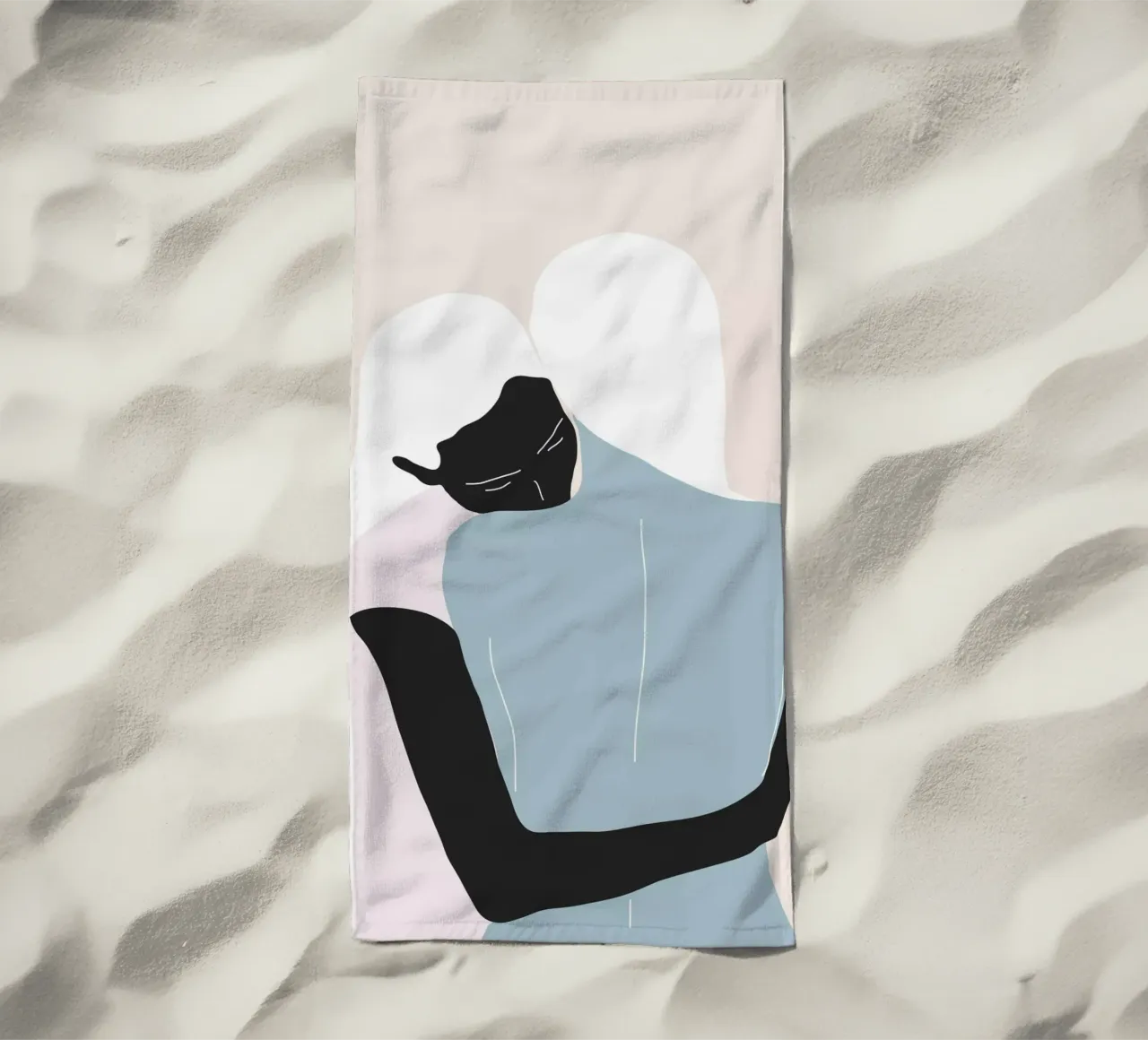 Abbraccio telo mare da ThingDesign