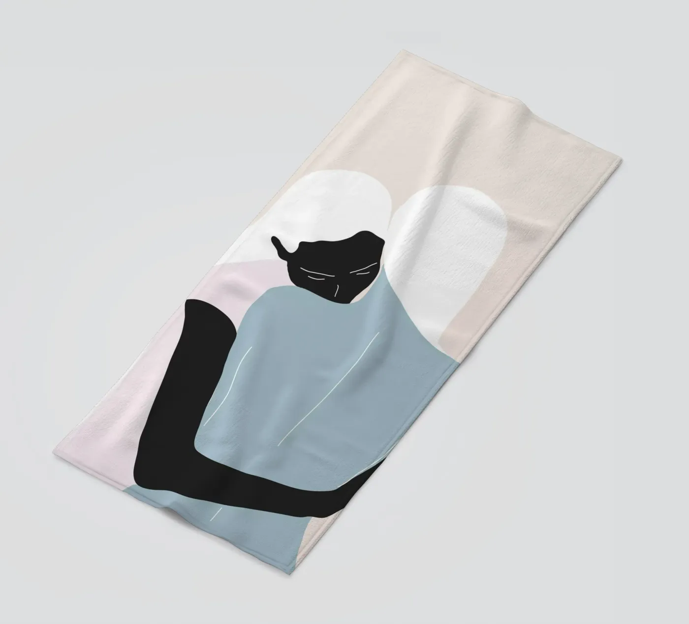 Hug beach towel by ThingDesign