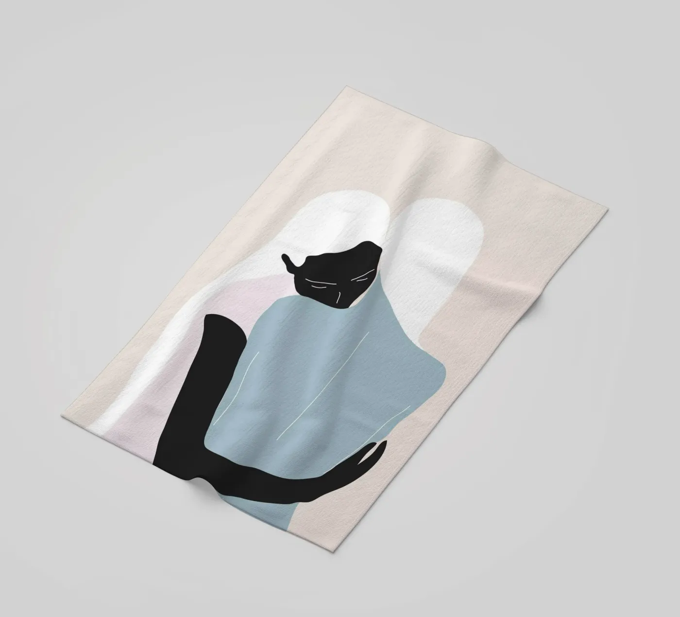 Hug beach towel by ThingDesign