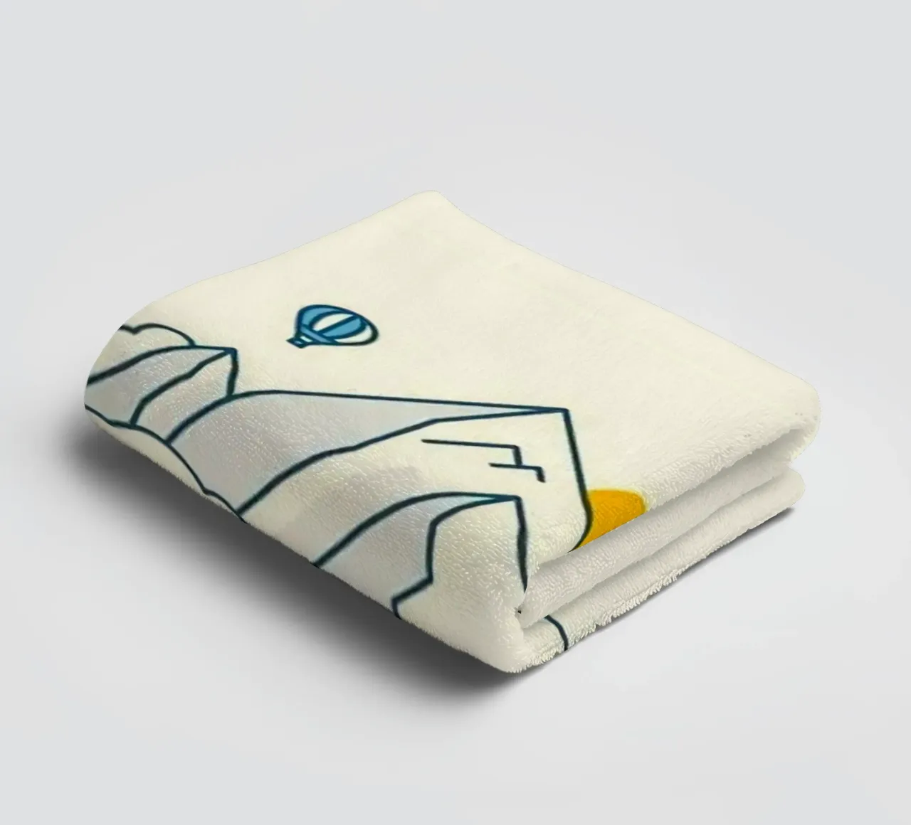 sun hide in the mountain asciugamano da bagno da lifeline