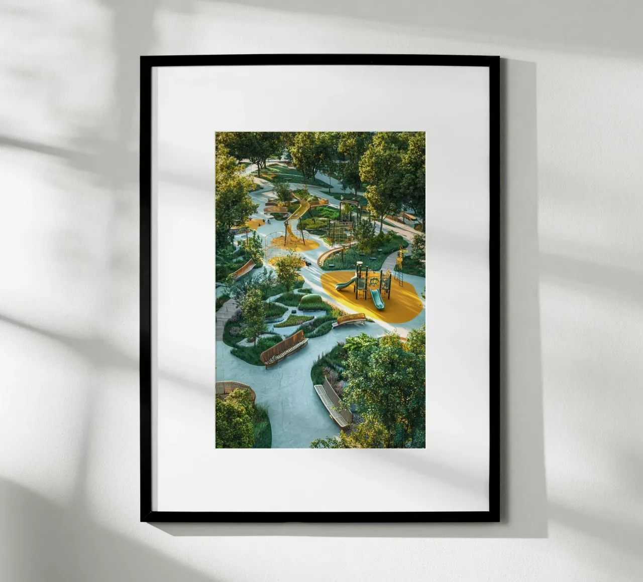 the campus colorful poster con telaio in legno da lifeline