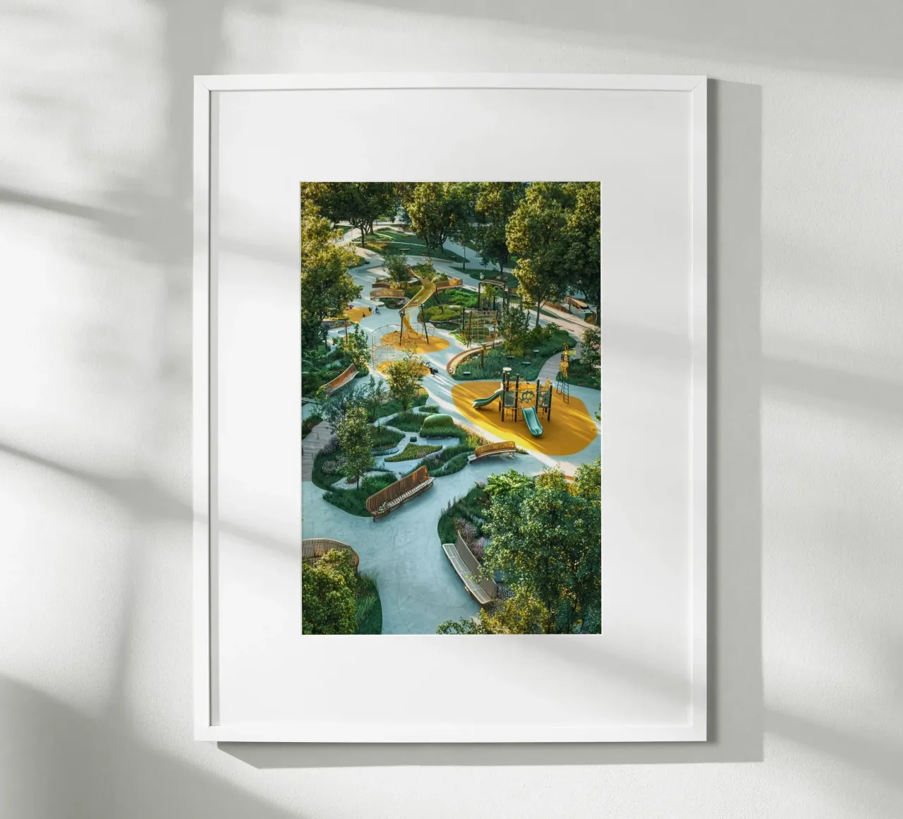 the campus colorful poster con telaio in legno da lifeline