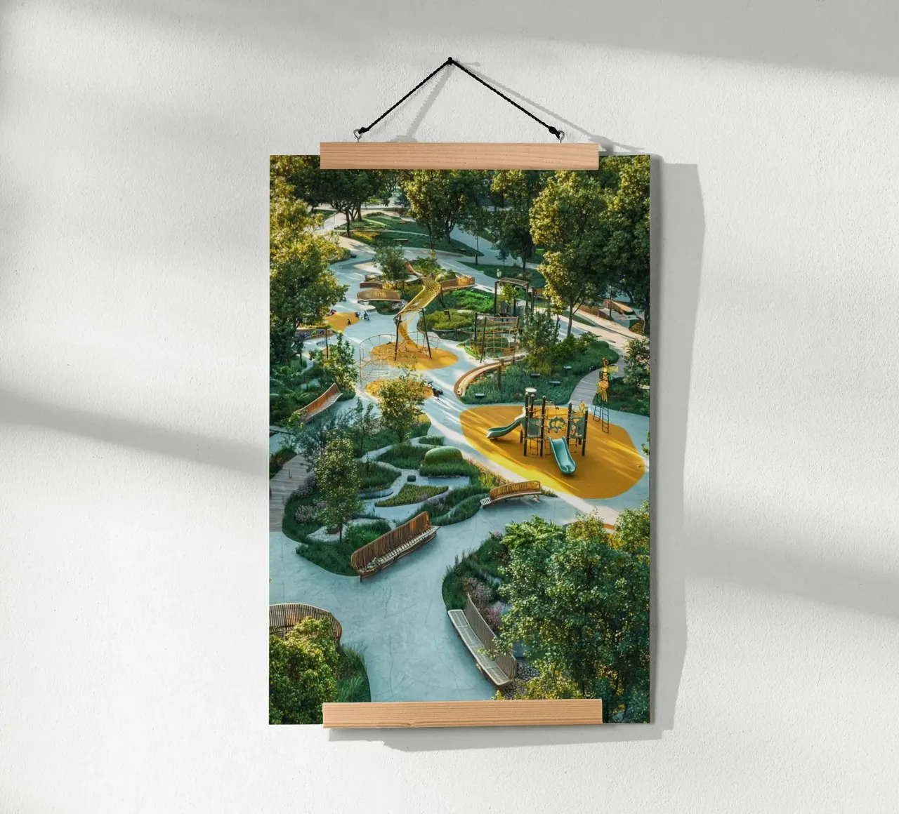 the campus colorful poster con telaio in legno da lifeline
