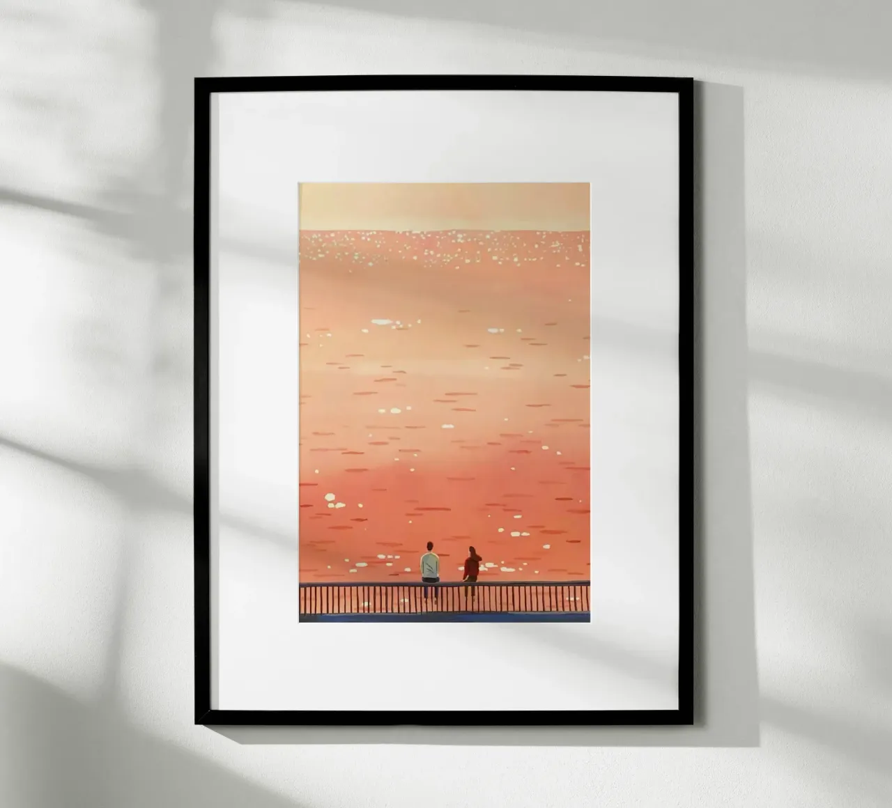 viewing the ocean poster con telaio in legno da lifeline