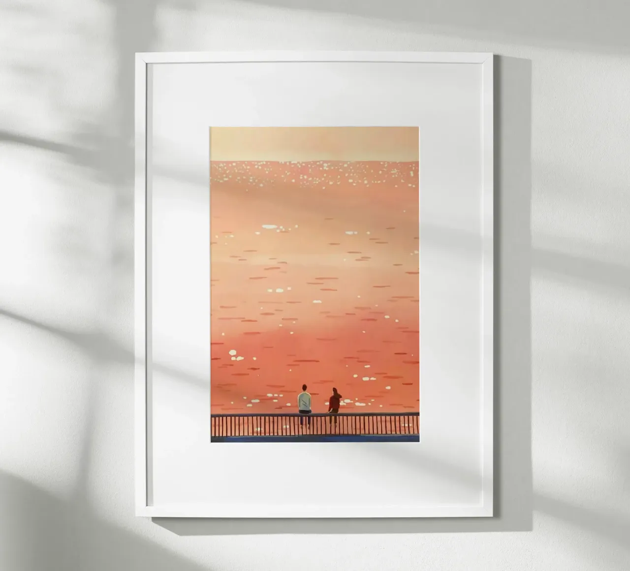 viewing the ocean poster con telaio in legno da lifeline