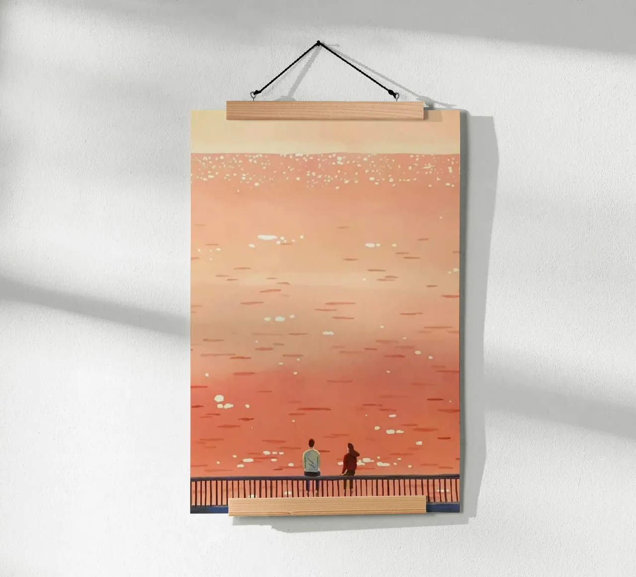 viewing the ocean poster con telaio in legno da lifeline