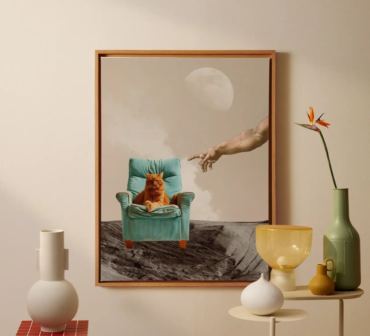 Do not touch canvas with Floater frame by Dapidoka