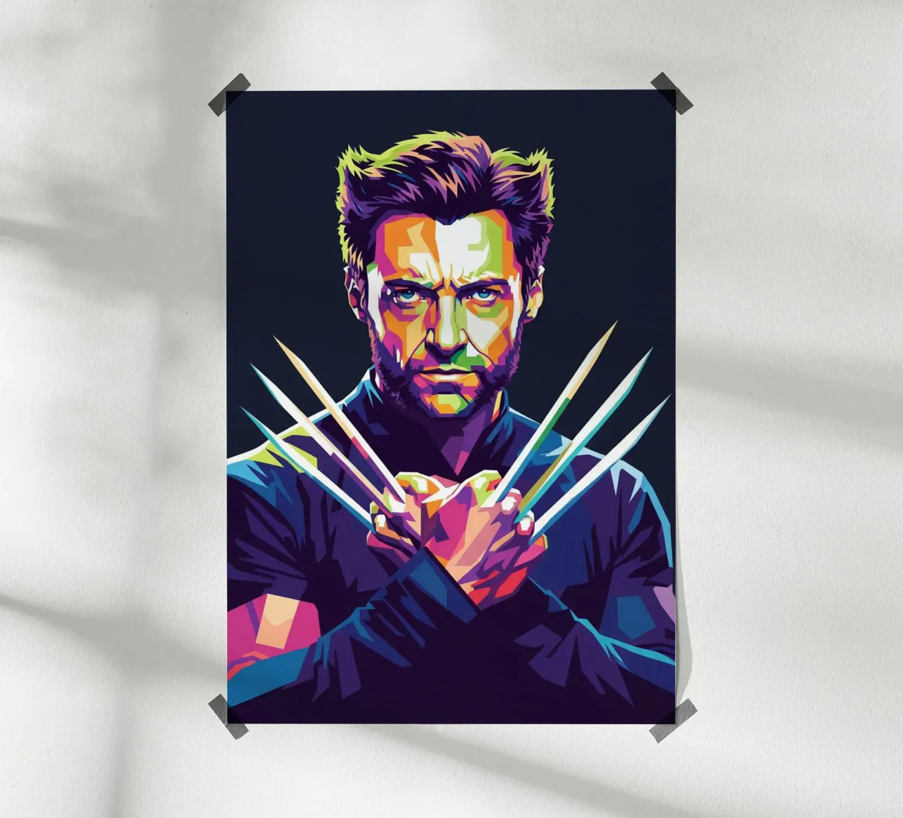 Hugh Jackman X-MEN poster con telaio in legno da Hantamrata
