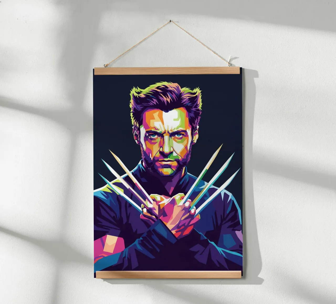 Hugh Jackman X-MEN poster con telaio in legno da Hantamrata