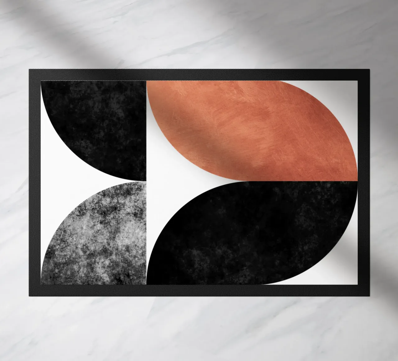 Calcestruzzo e Cooper zerbino da Mariel Toigo