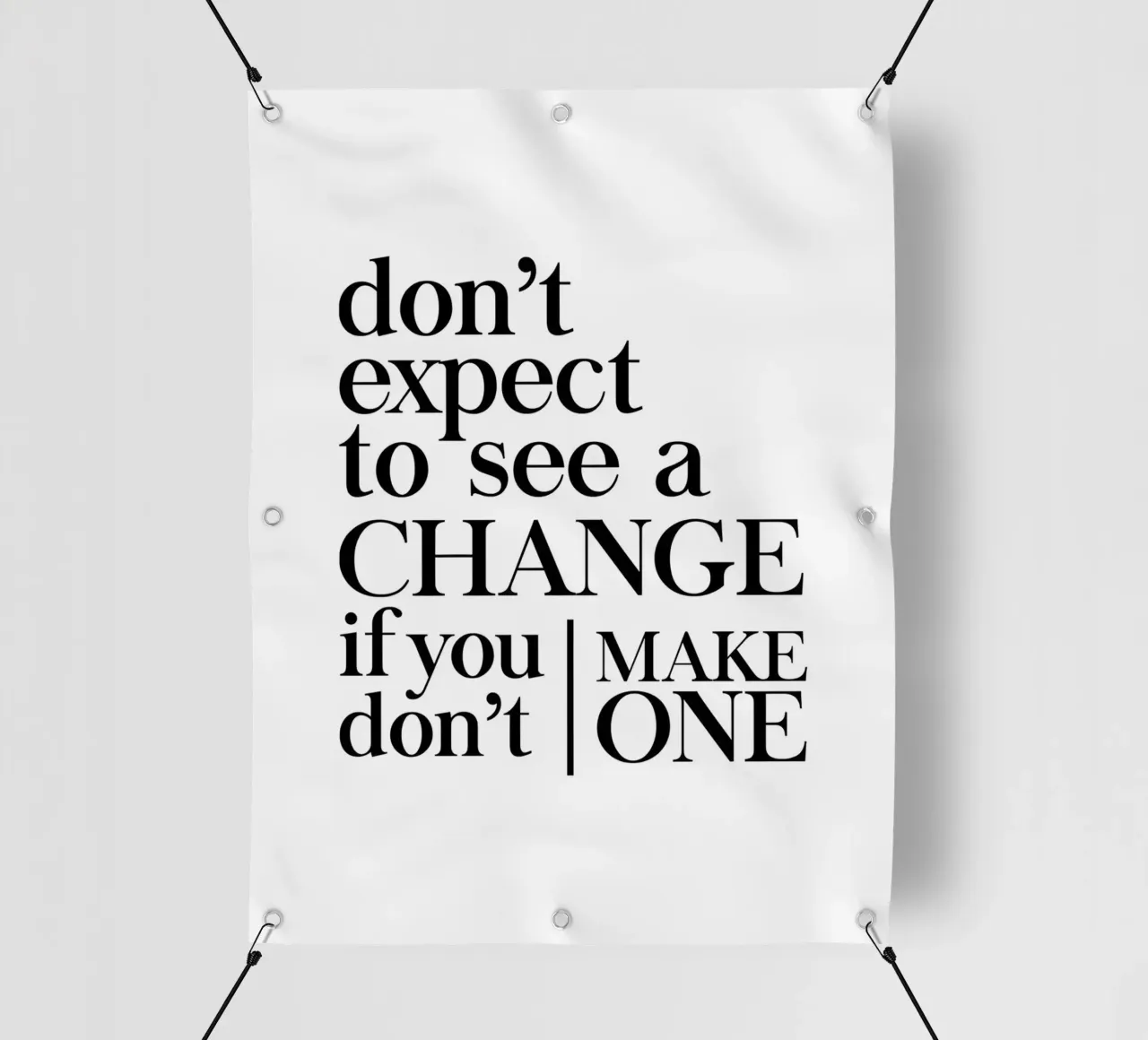 Don't expect to see a CHANGE telo in pvc da Type & Tape