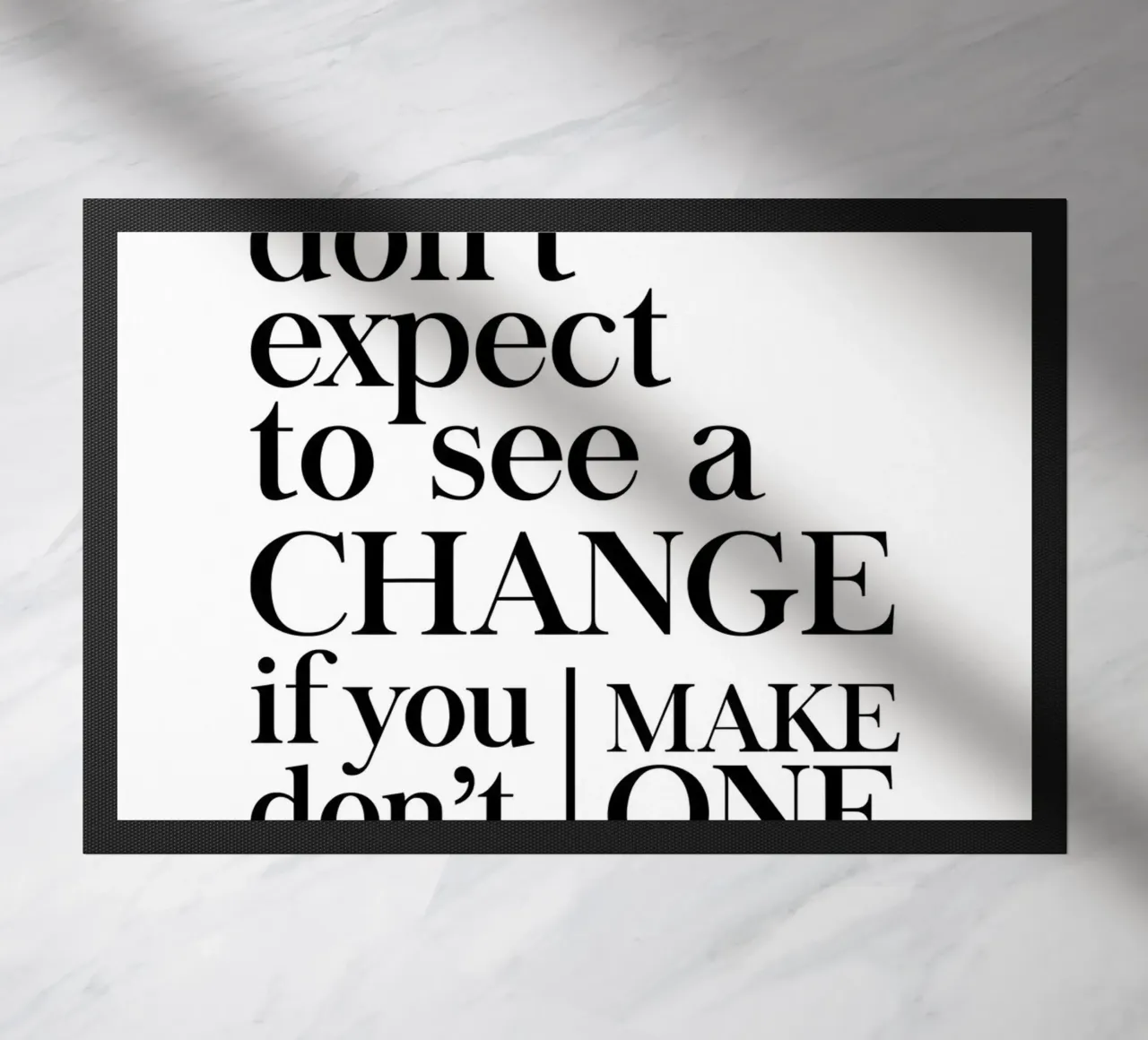 Don't expect to see a CHANGE zerbino da Type & Tape