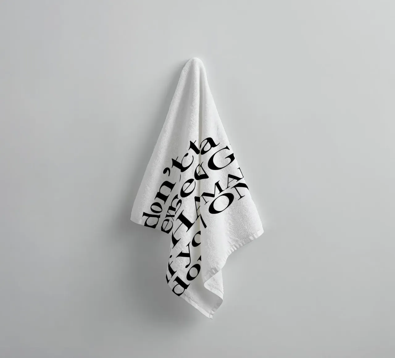 Don't expect to see a CHANGE asciugamano da bagno da Type & Tape