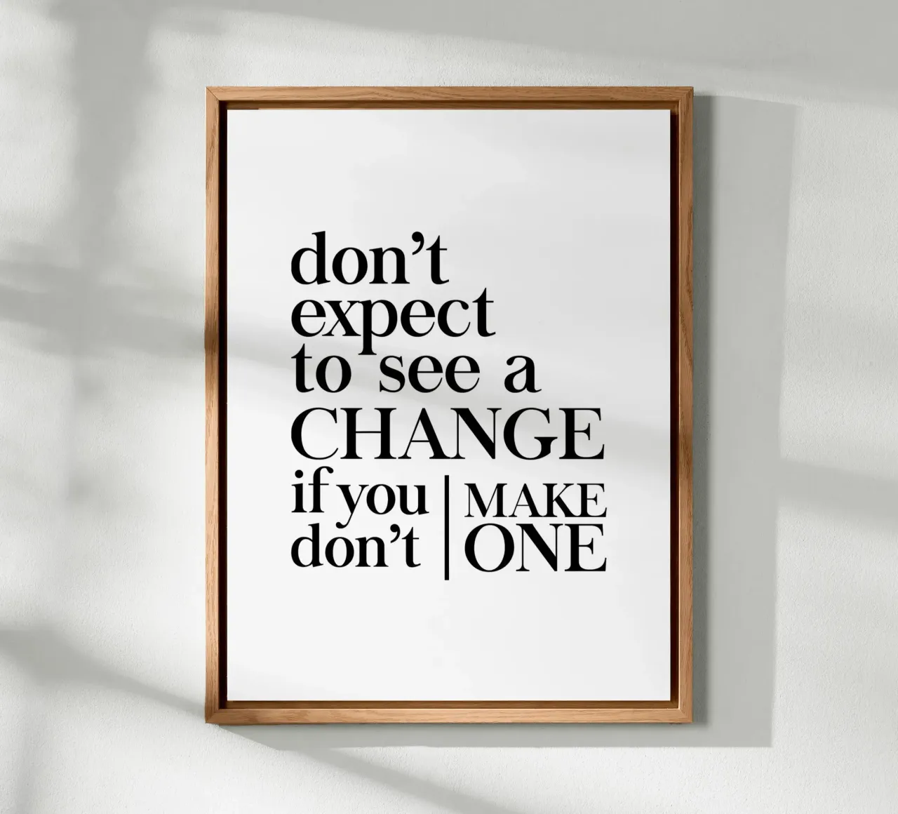 Don't expect to see a CHANGE alluminio dibond da Type & Tape