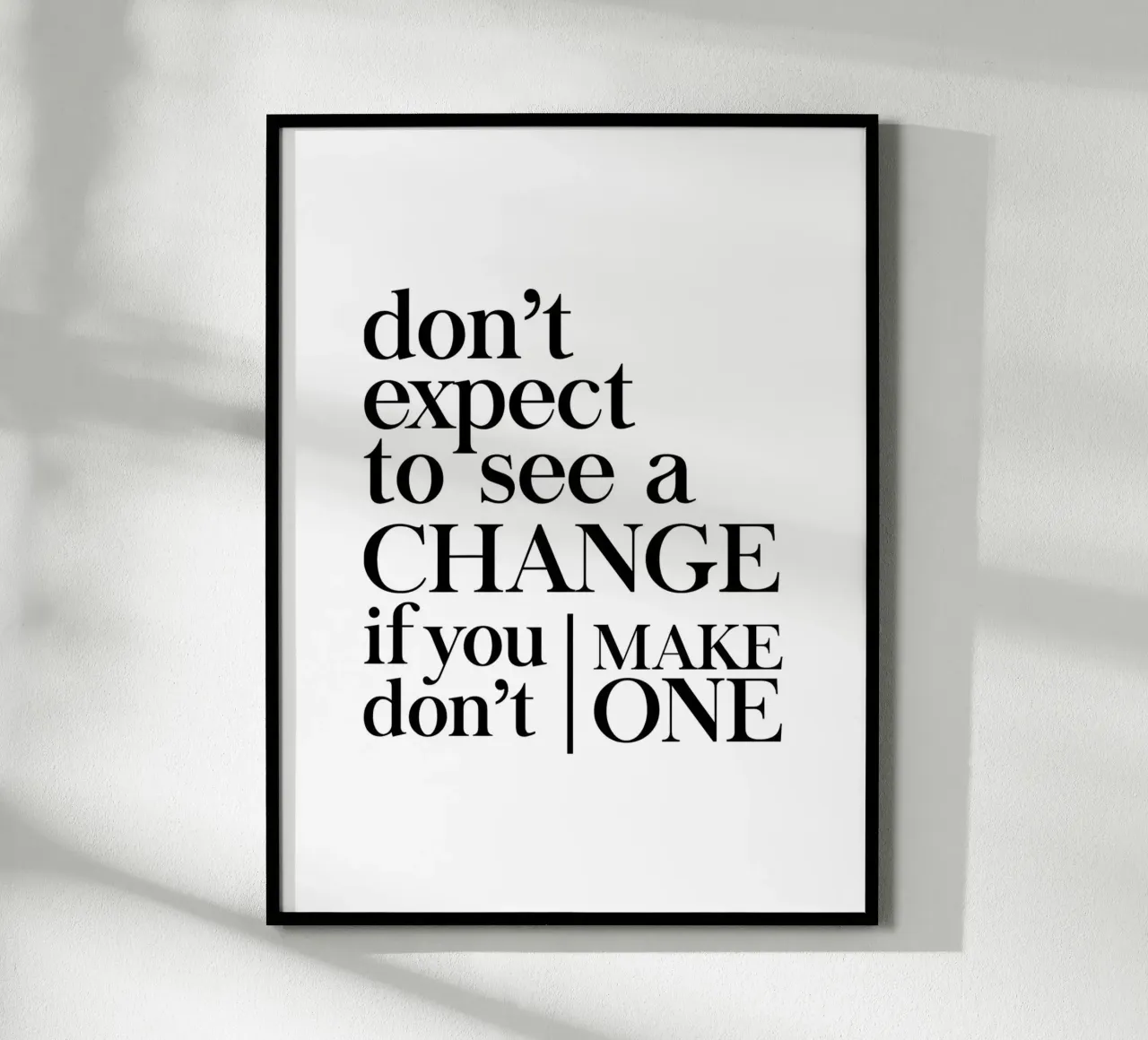 Don't expect to see a CHANGE poster by Type & Tape