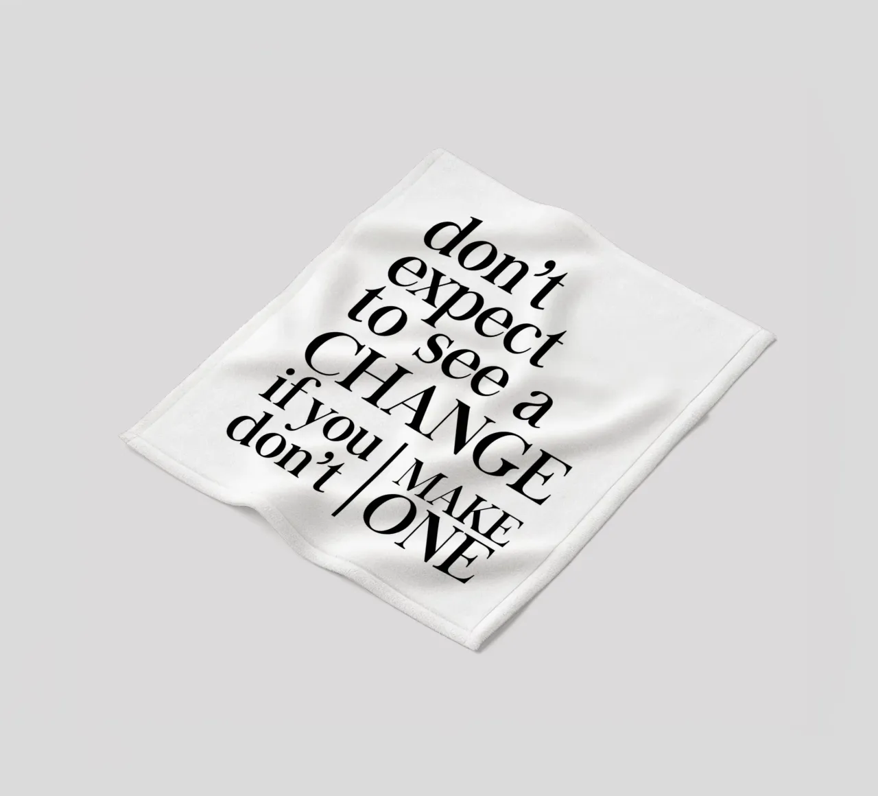 Don't expect to see a CHANGE coperta in pile da Type & Tape