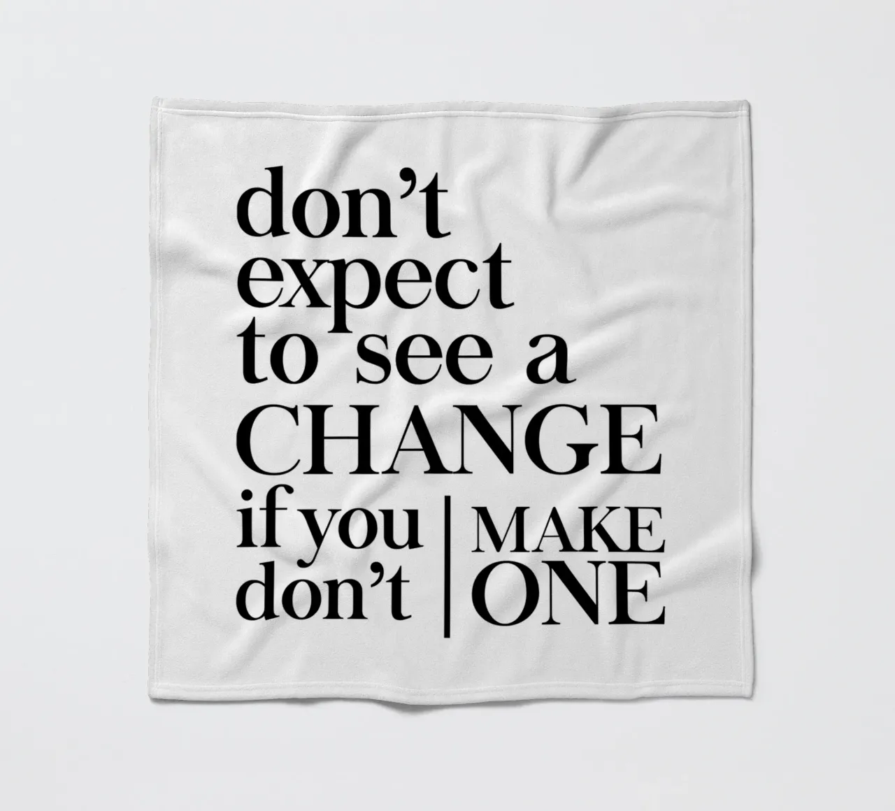 Don't expect to see a CHANGE coperta in pile da Type & Tape