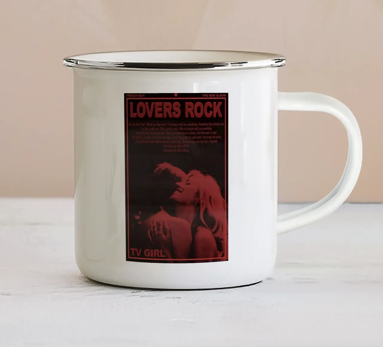 Amanti Rock tazza in smalto da Leonard Cindi