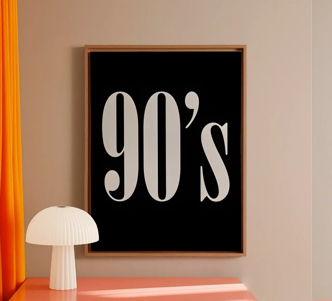 90's tela con Cornice a cassetta da Type & Tape