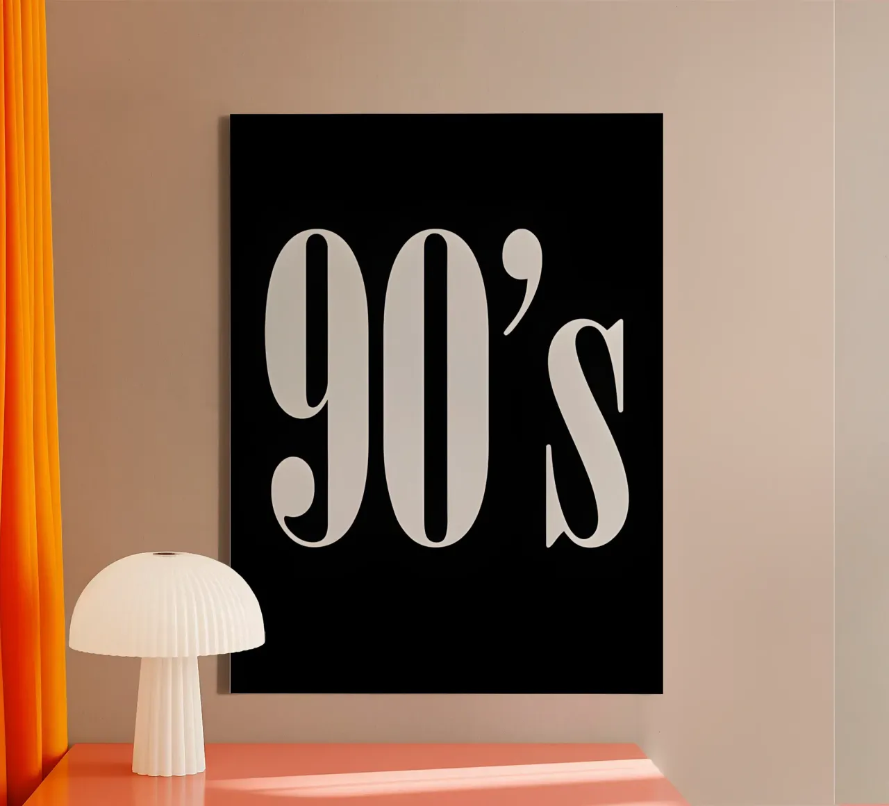 90's tela con Cornice a cassetta da Type & Tape
