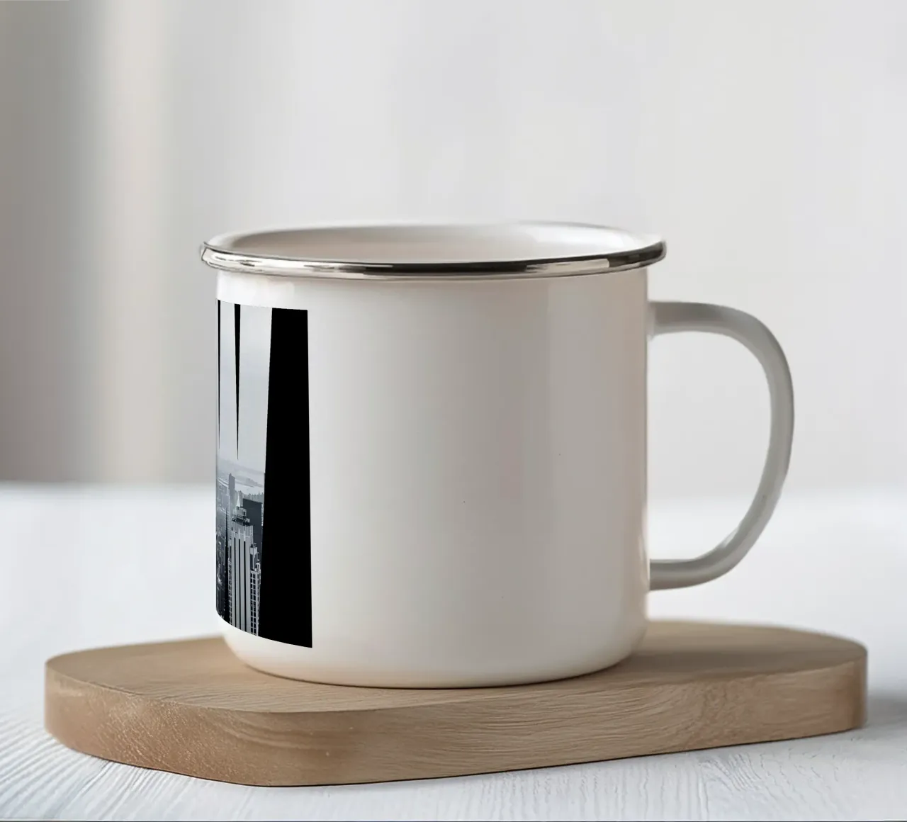 NEW YORK' tazza in smalto da Type & Tape