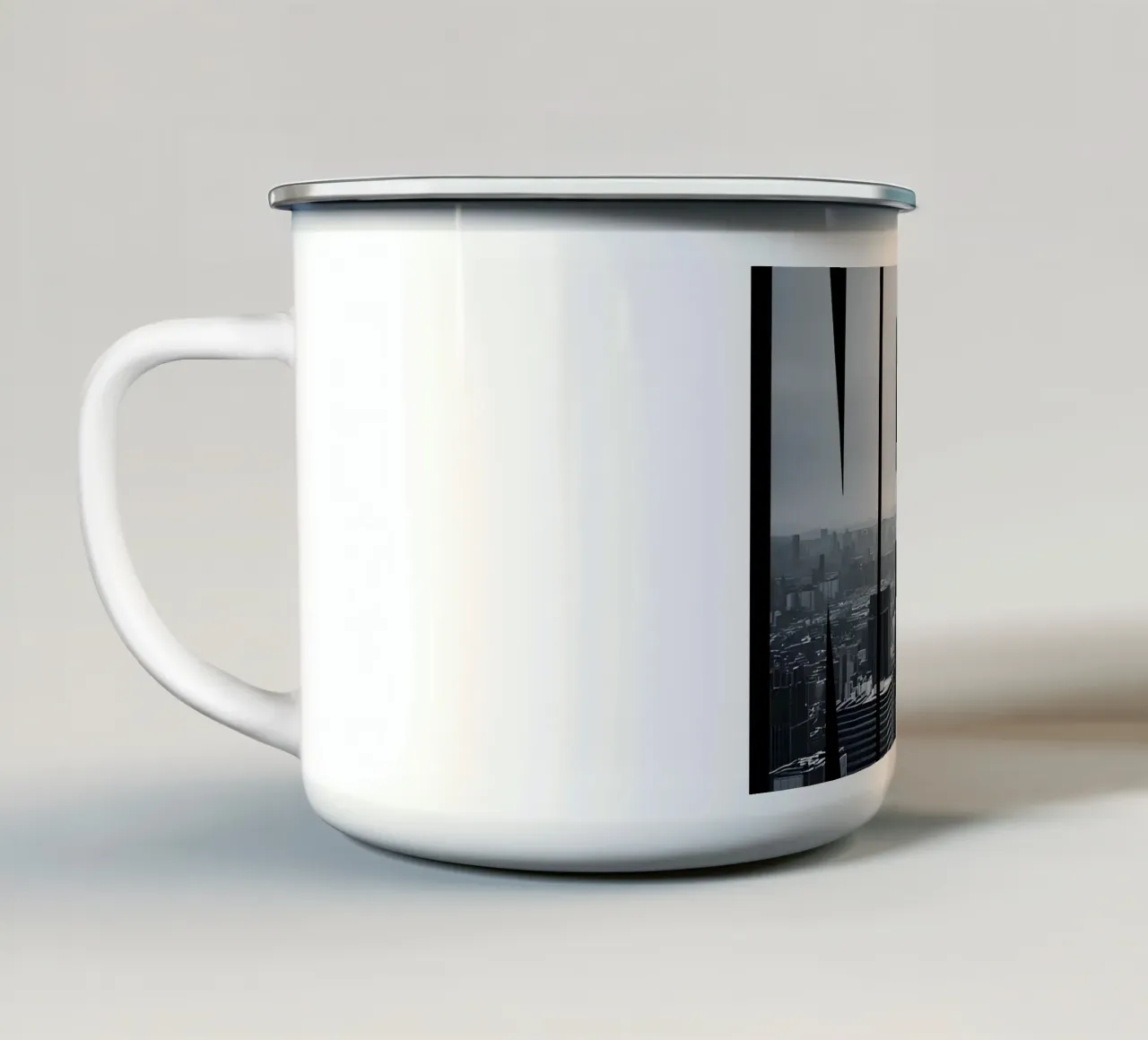 NEW YORK' tazza in smalto da Type & Tape