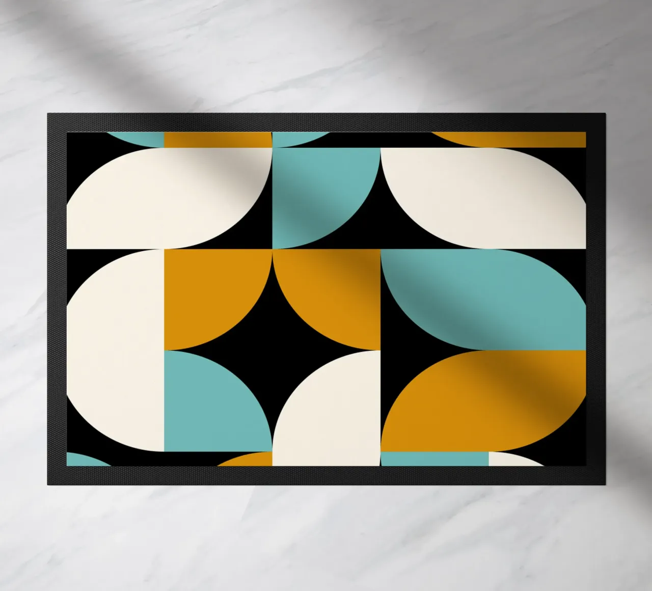 Forme blu e dorate zerbino da Mariel Toigo