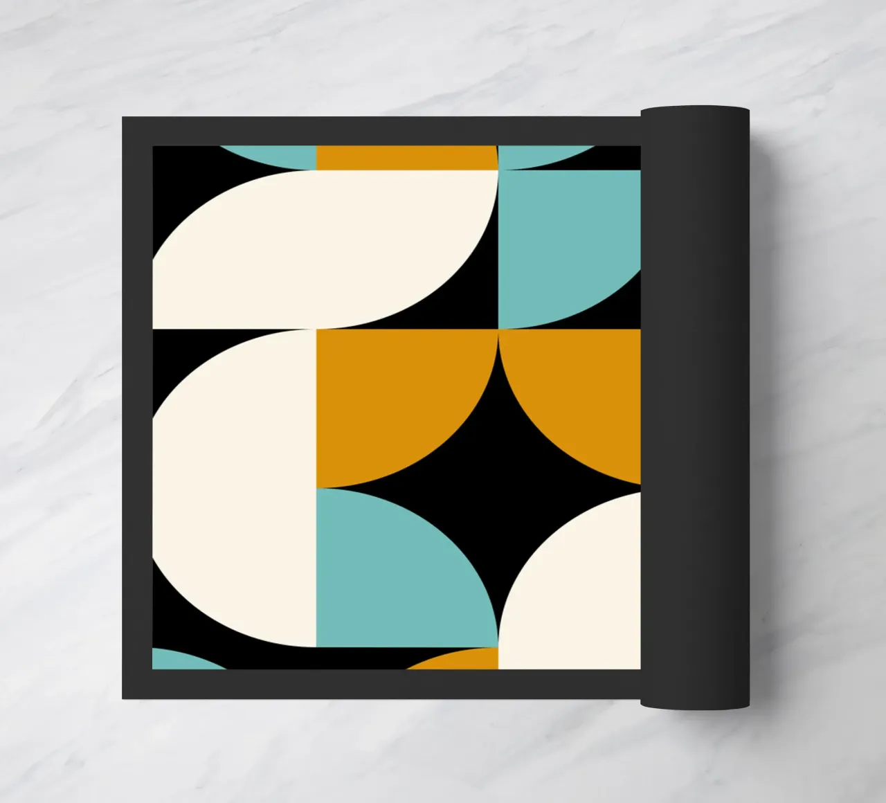 Forme blu e dorate zerbino da Mariel Toigo