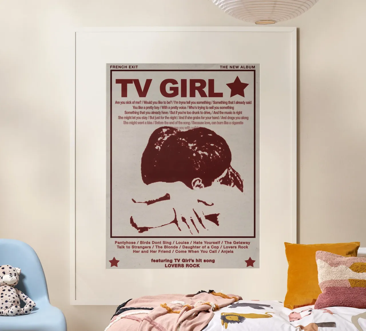 Uscita francese poster con telaio in plastica da Leonard Cindi