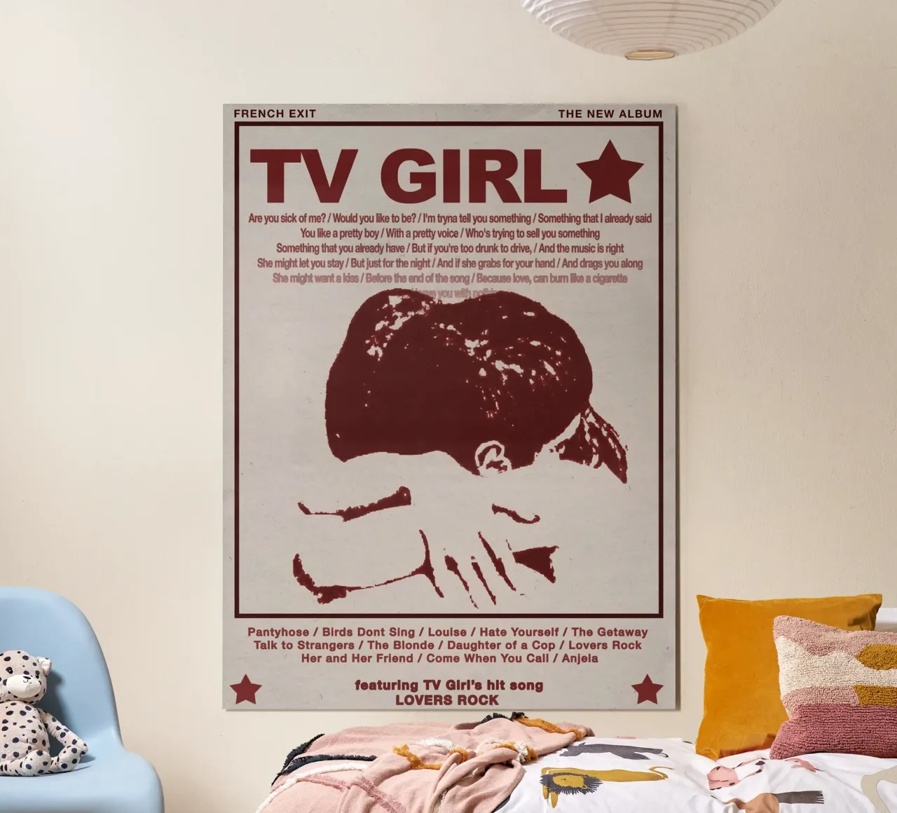 Uscita francese poster con telaio in plastica da Leonard Cindi