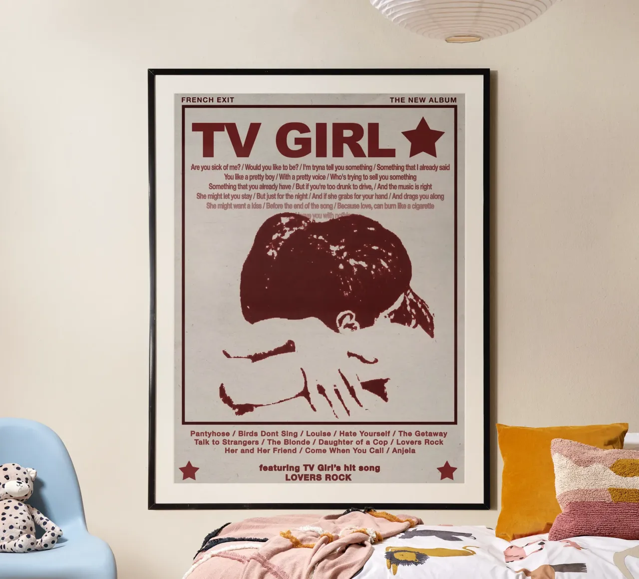 Uscita francese poster con telaio in plastica da Leonard Cindi
