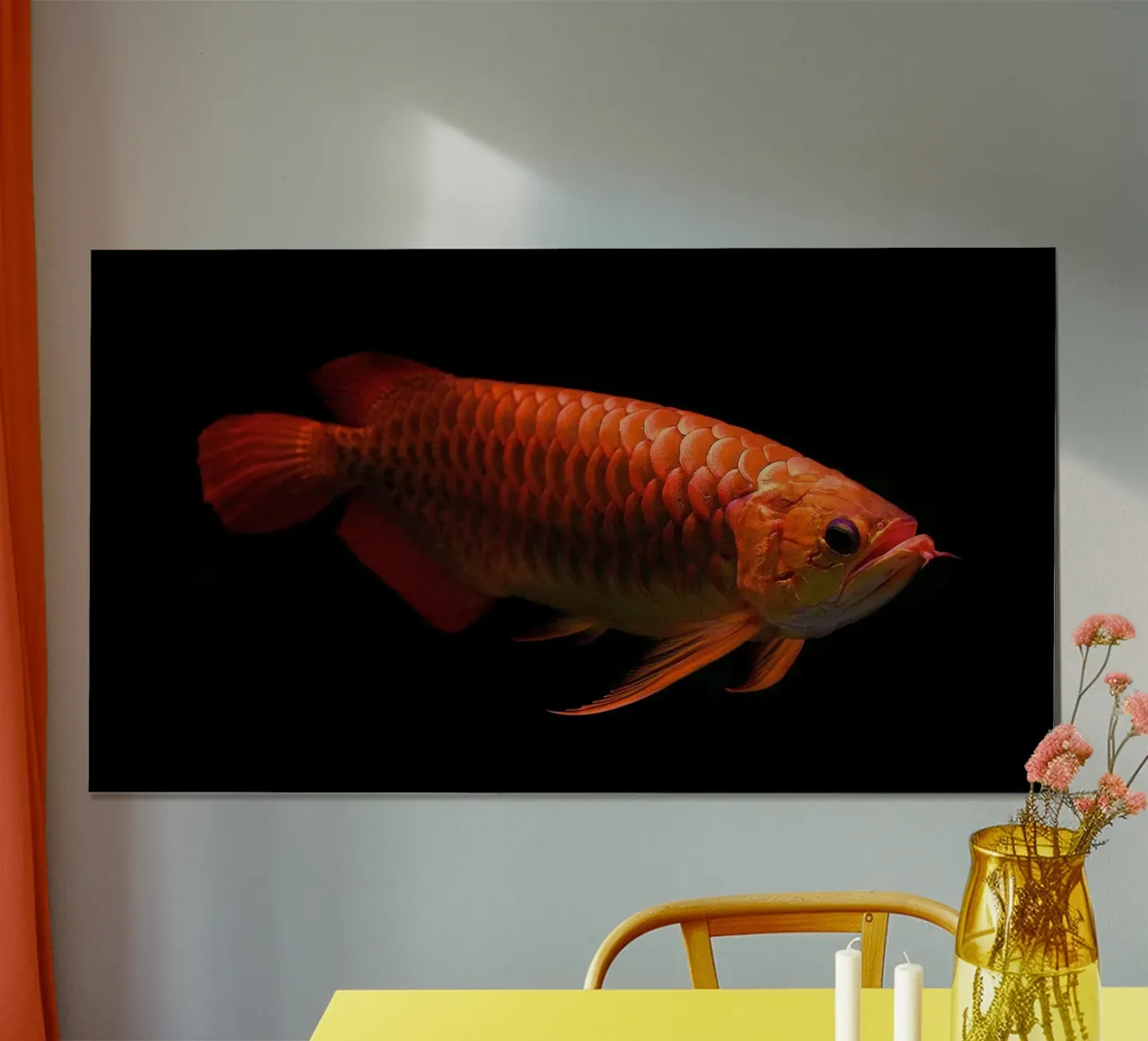Iwak Arwana poster con telaio in plastica da jatikulon