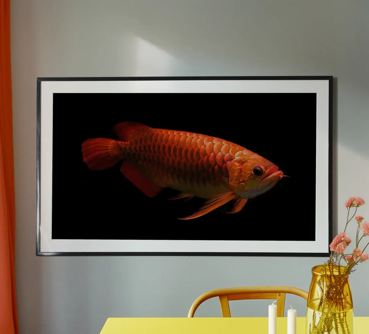 Iwak Arwana poster con telaio in plastica da jatikulon