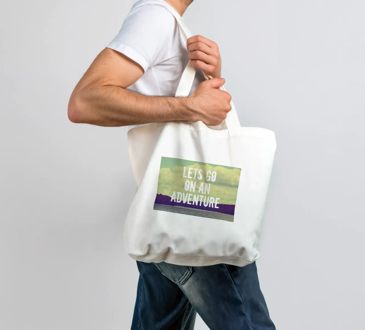 Lets go on an adventure borsa in juta da Vintage Skies