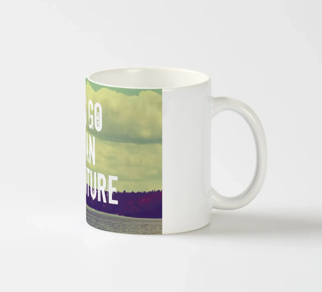 Lets go on an adventure tazza in ceramica da Vintage Skies
