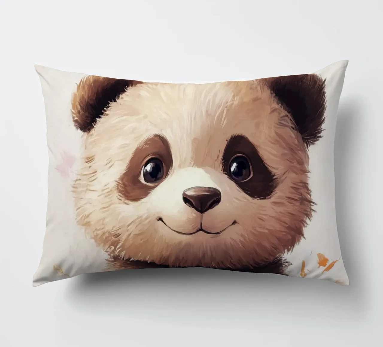 HeldIn #47: Panda con turbina eolica in autunno cuscino da farbenhelden