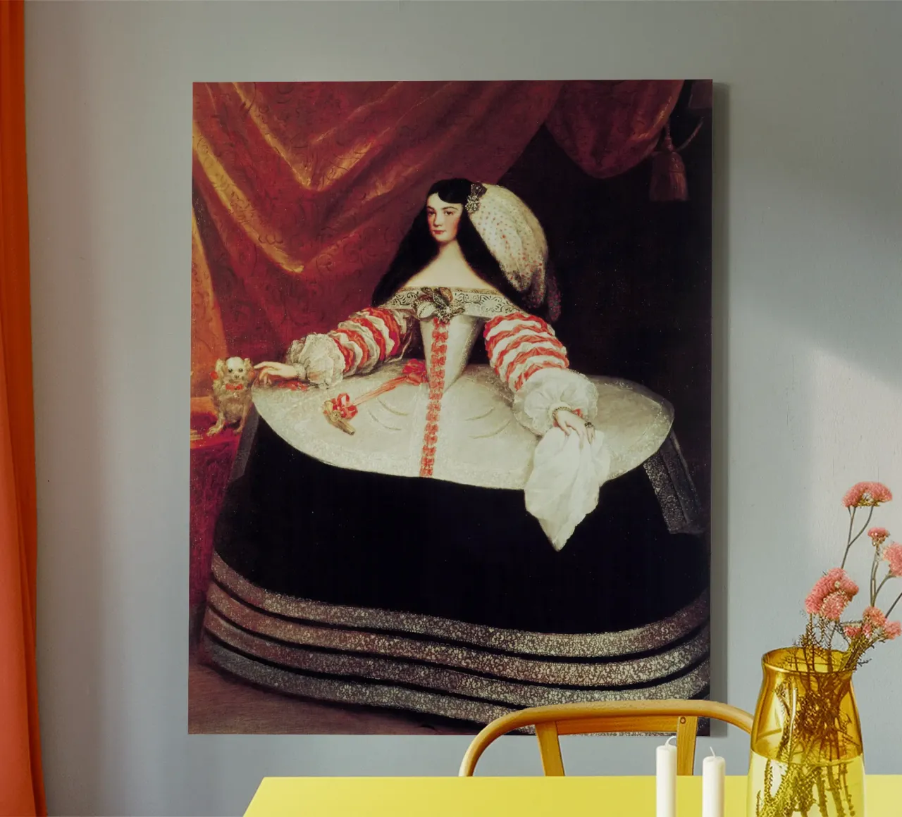 Inés de Zúñiga,Countess of Monterrey Juan Carreño de Miranda canvas with Floater frame by Venus Art