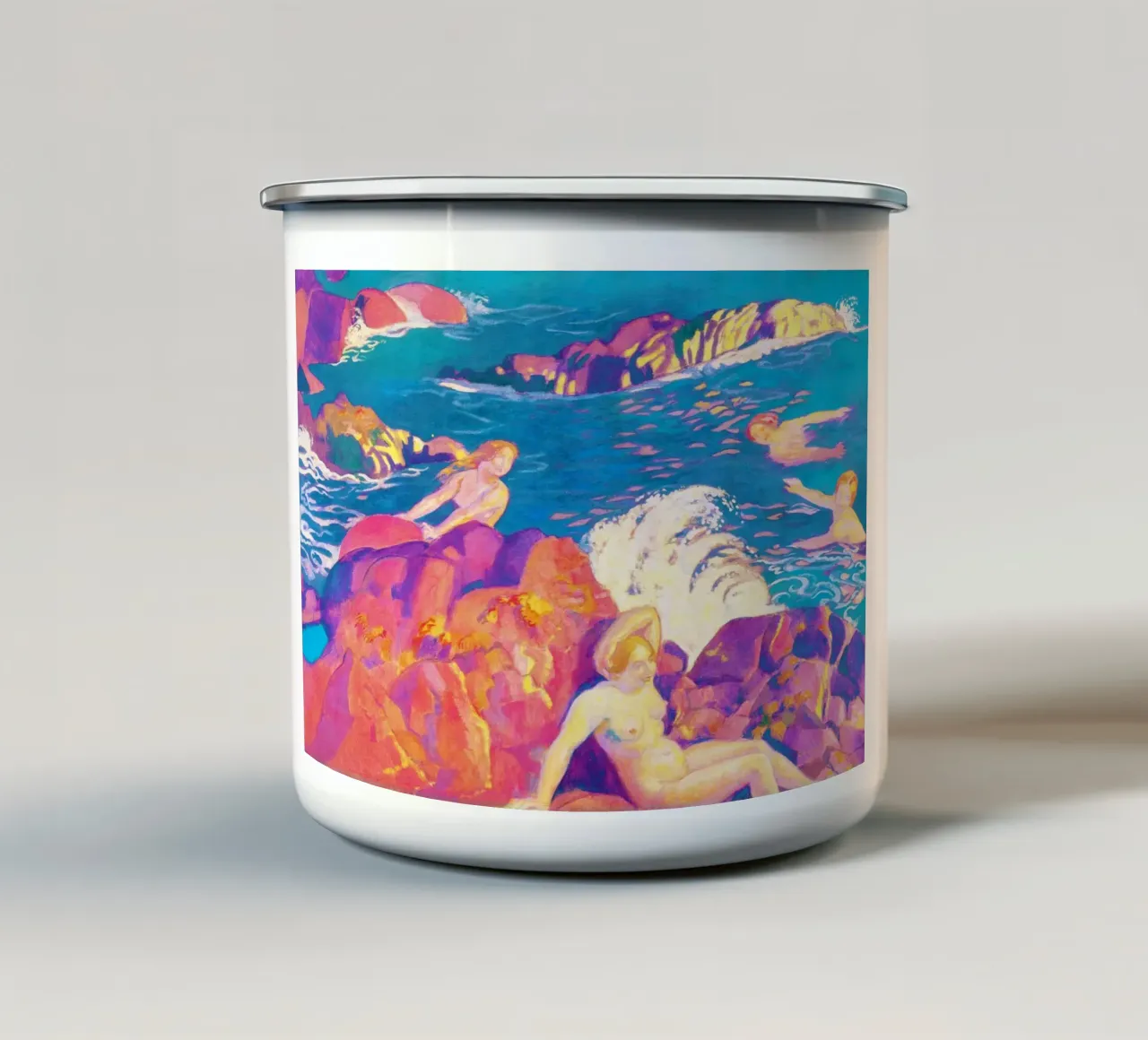 L'onda (La Vague, 1897) di Maurice Denis tazza in smalto da Venus Art