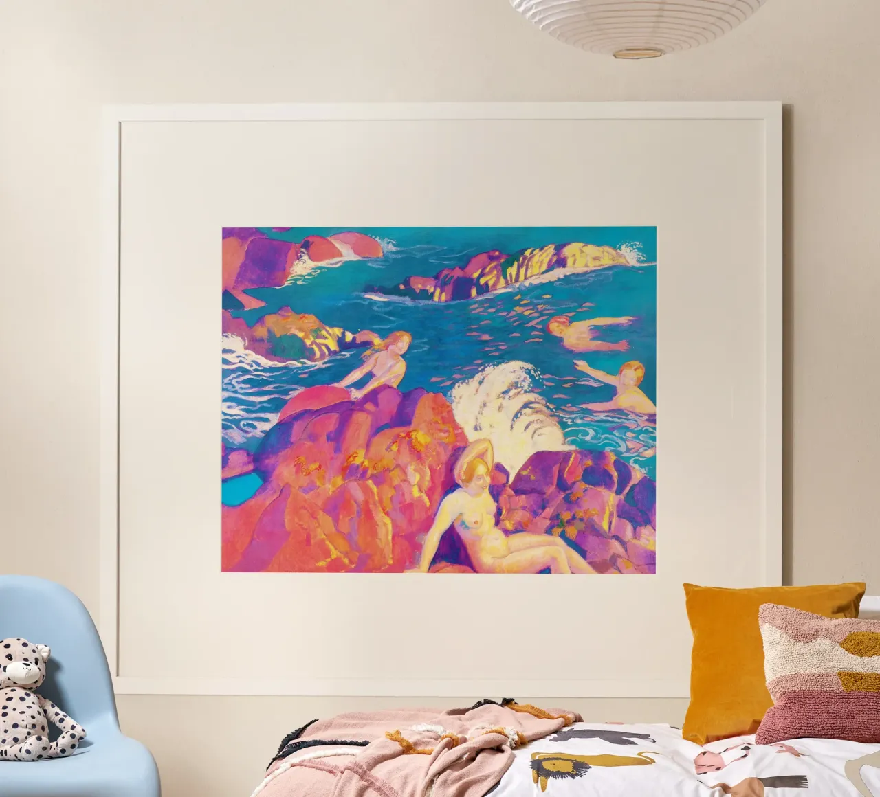 L'onda (La Vague, 1897) di Maurice Denis poster con telaio in legno da Venus Art
