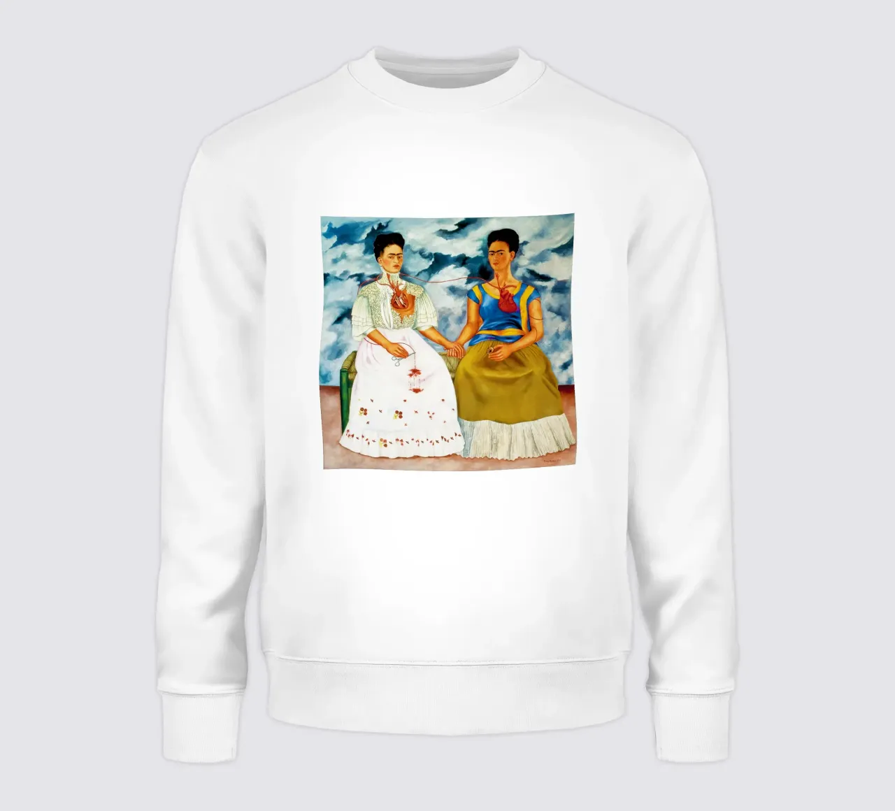 Le due Fridas di Frida Kahlo felpa da Classic Art Prints