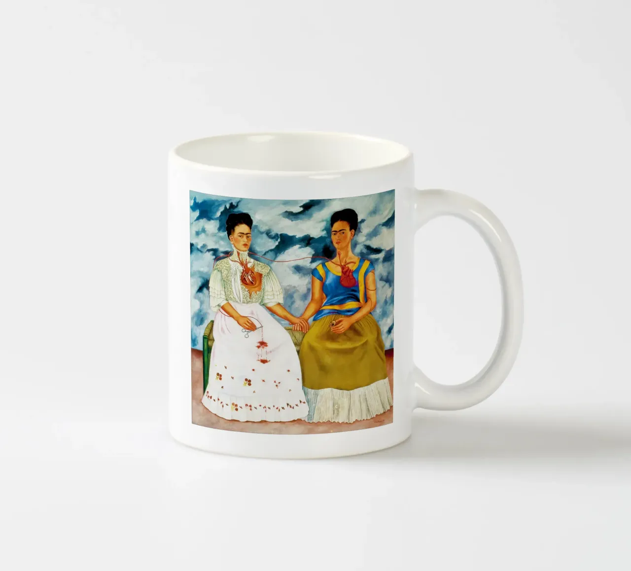 Le due Fridas di Frida Kahlo tazza in ceramica da Classic Art Prints