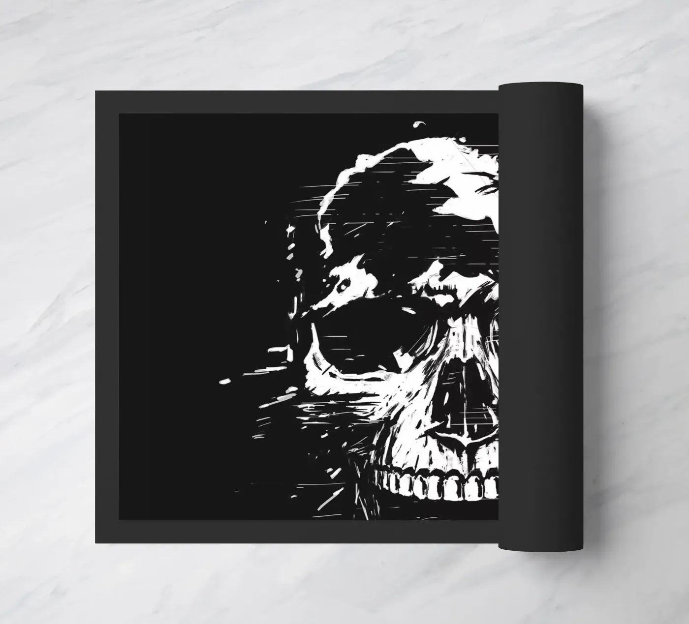 Scream Fußmatte von Balazs Solti