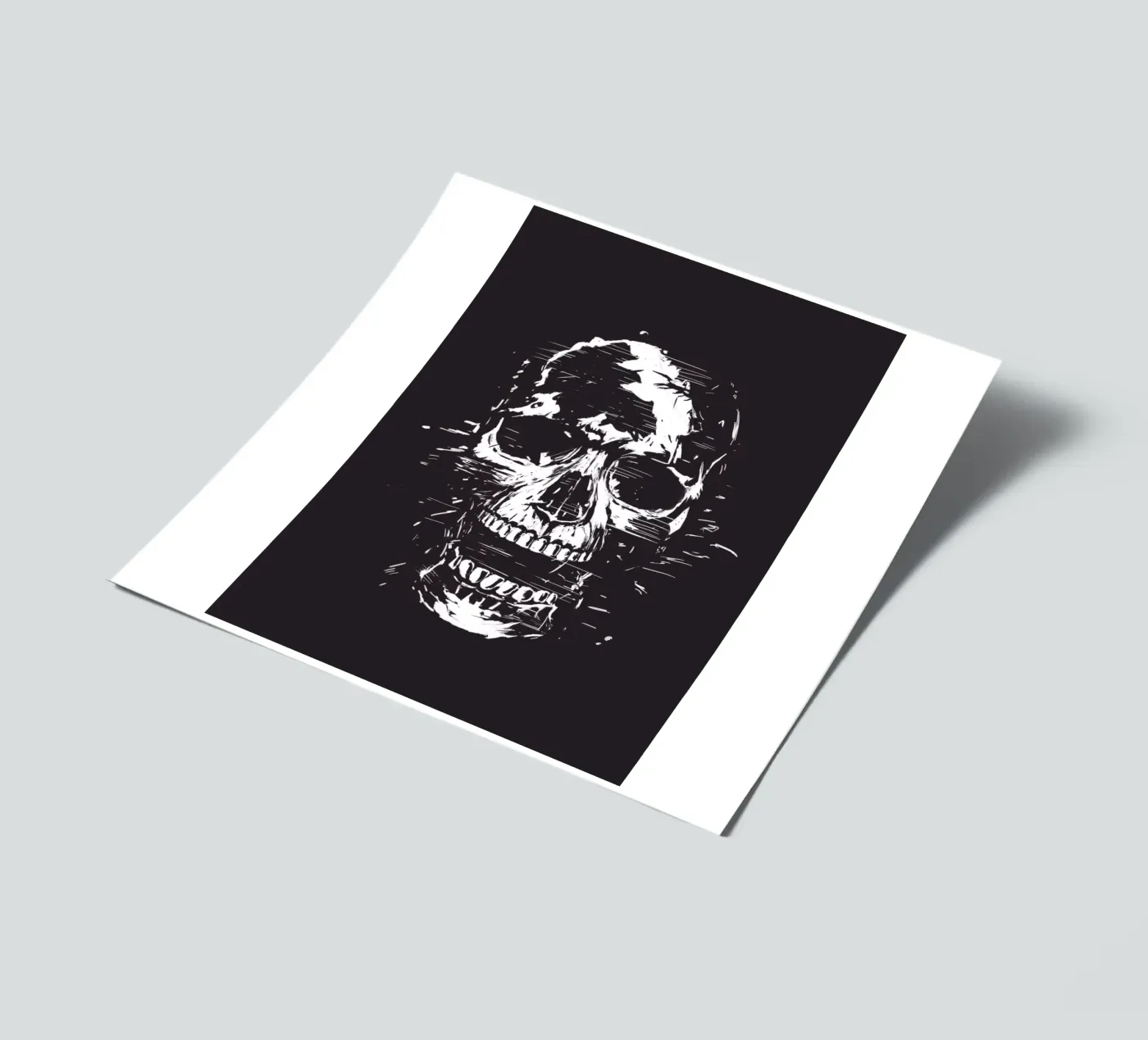 Scream stickervel van Balazs Solti