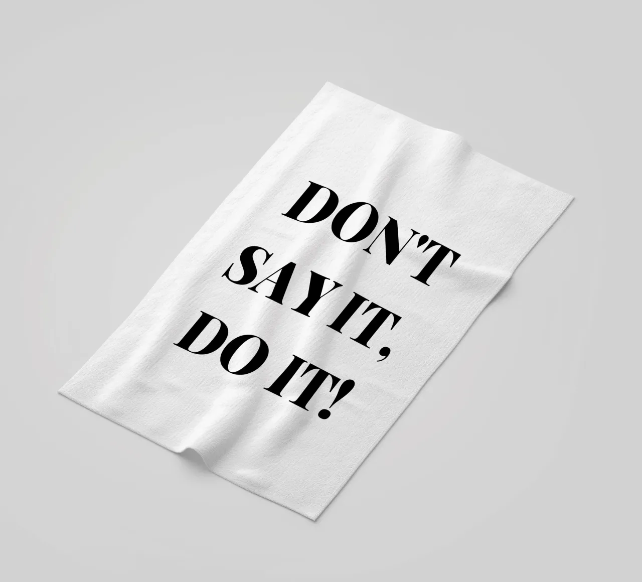 Don’t Say It – Do It! Motivation & Inspiration telo mare da RB-Quotes