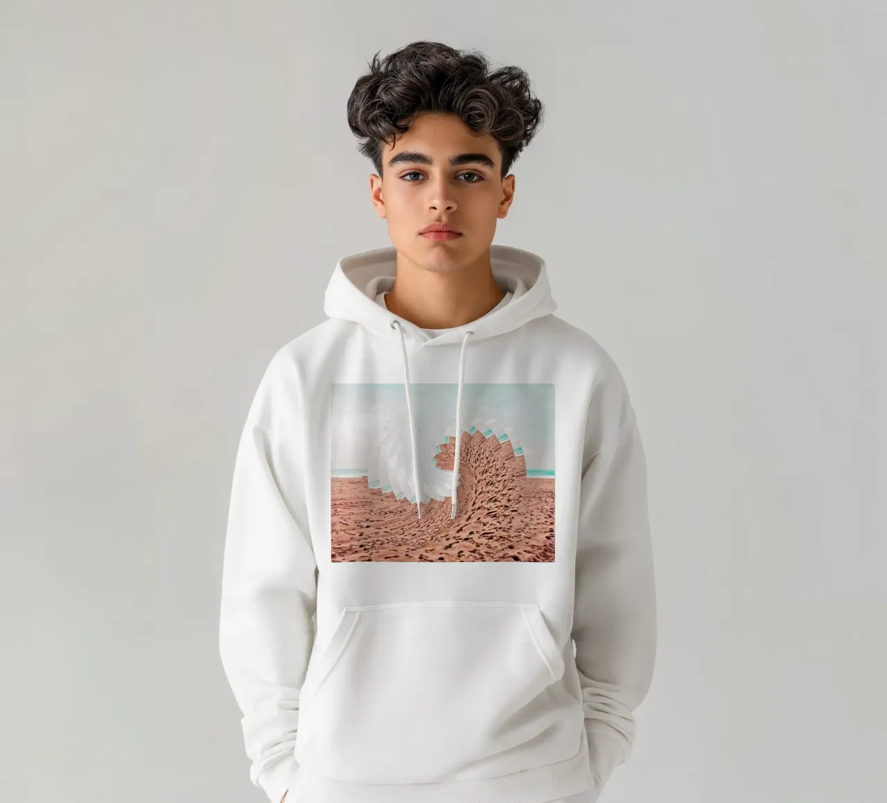 Refreshing felpa con cappuccio da mofartmonica