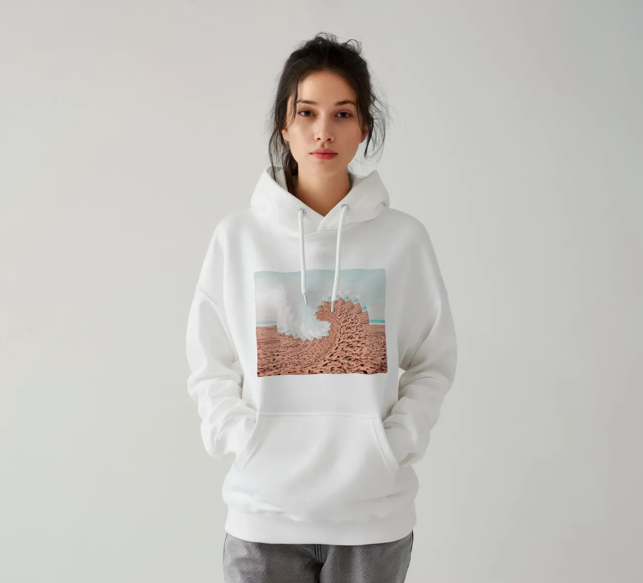 Refreshing felpa con cappuccio da mofartmonica