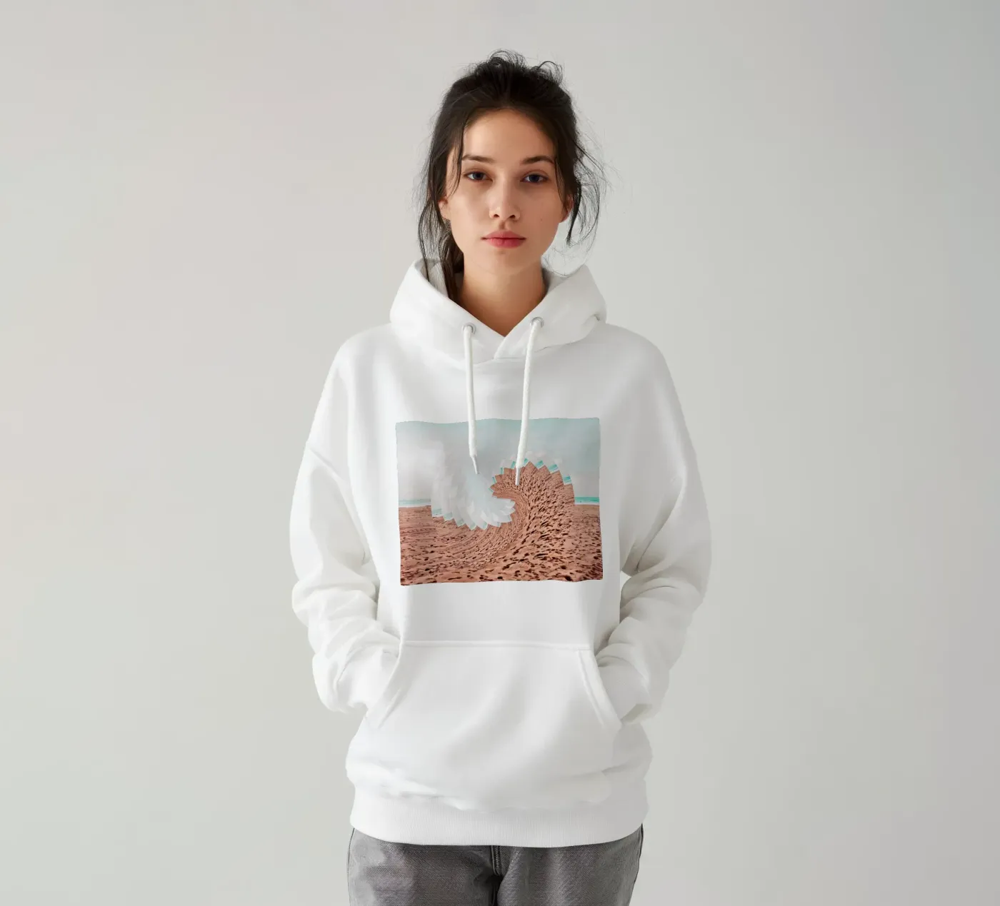 Refreshing felpa con cappuccio da mofartmonica