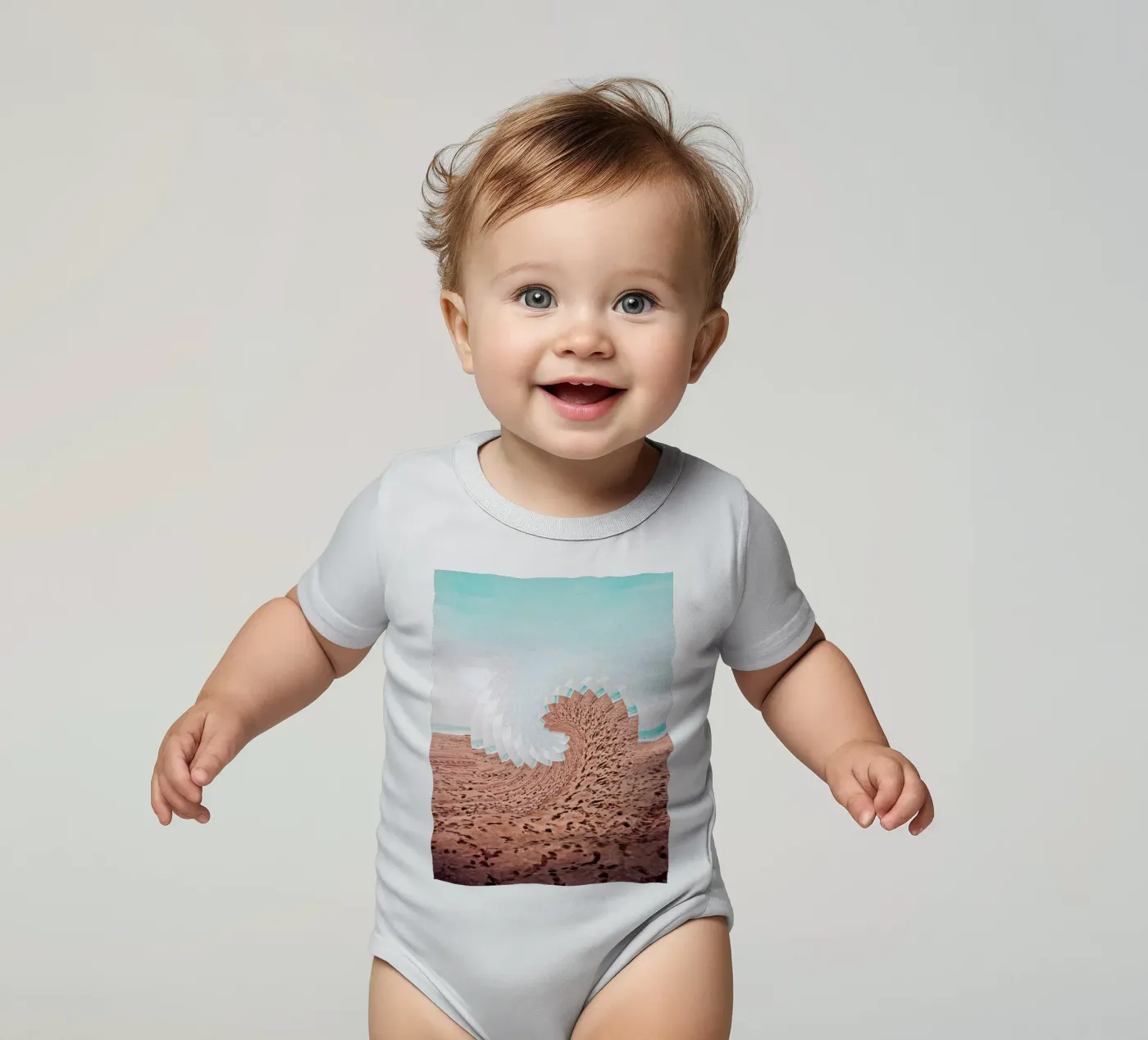 Refreshing short-sleeve baby romper by mofartmonica