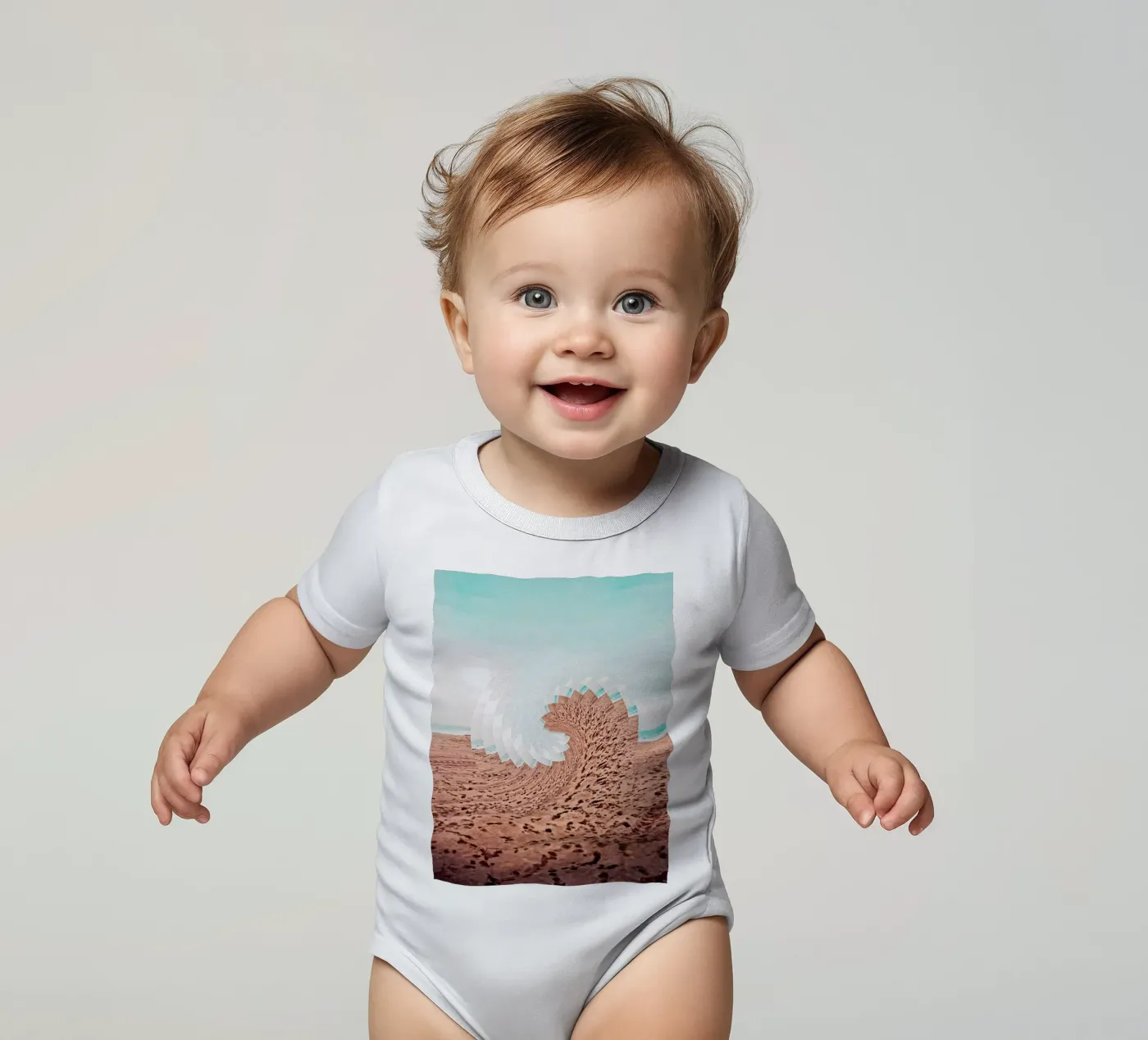 Refreshing short-sleeve baby romper by mofartmonica